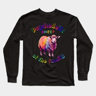 Psychedelic Sheep Of The Family Long Sleeve T-Shirt